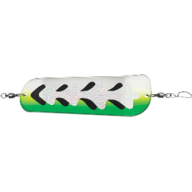 Luhr-Jensen Money Roll Flasher - 8-1/4" - Glow Biohazard