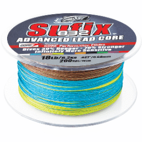 Sufix 832 Advanced Lead Core - 18lb - 10-Color Metered - 200 yds